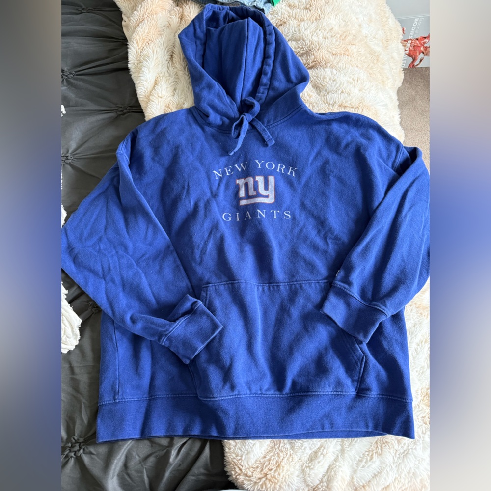 New York giants Blue Pullover Hoodie